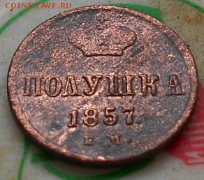 Полушка 1857 ЕМ. До 2.06.2019г. - Изображение 4777