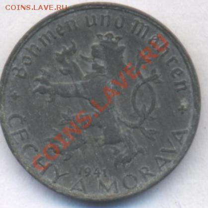 Богемия и Моравия 10 геллеров 1941 г. До 3.07.11 г. 22-00 МС - 10 гелл.41