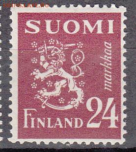 Финляндия 1945 герб 1м** 24м до 18 06 - 385