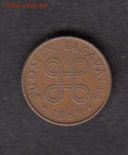 Финляндия 1963 1п с 1 рубля до 30 07 - 71