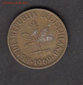 ФРГ 1969 10пф с рубля до 30 07 - 129а