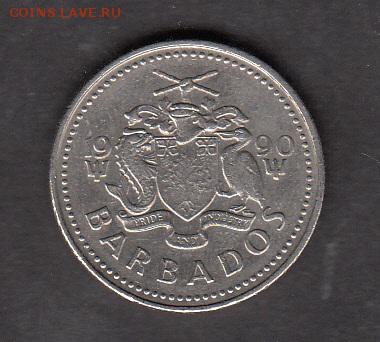 Барбадос 1990 25ц с рубля до 29 07 - 161а