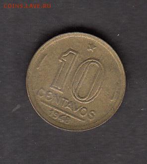 Бразилия 1948 10с с рубля дл 29 07 - 190а