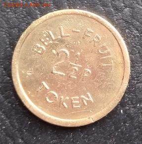2 12 Pence - Bell Fruit Token - 2 12 Pence - Bell Fruit Token1