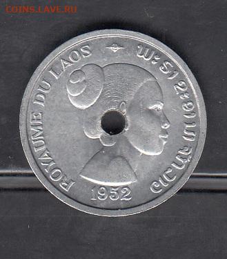 Королевство Лаос 1952 10 центов без оборота до 09 11 - 16