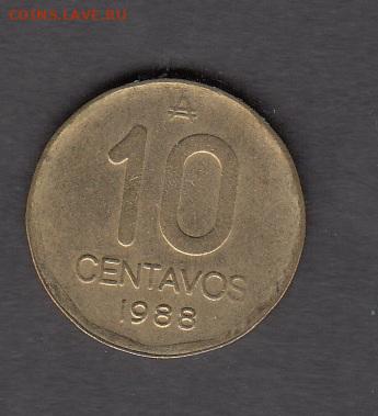 Аргентина 1988 10сентаво без оборота до 11 11 - 140