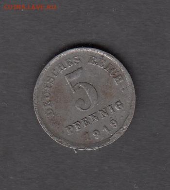 Германия 1919 5 пфеннингов до 11 11 - 176