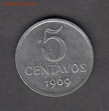 Бразилия 1969 5 сентаво до 11 11 - 338
