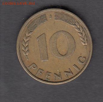 ФРГ 1950 10пфеннингов до 19 11 - 6а