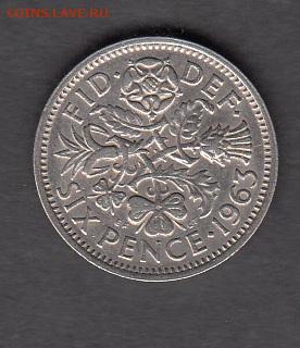 Великобритания 1963 6 пенсов до 19 11 - 14