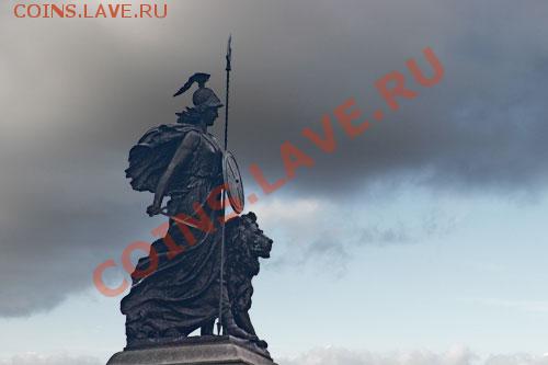 Монеты с Корабликами - Статуя Британии в Плимуте