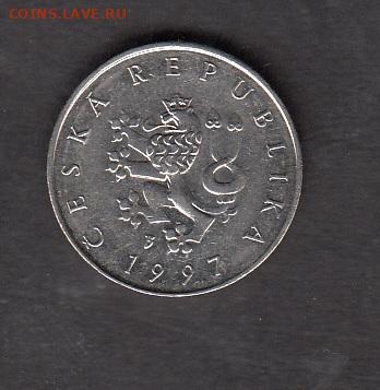 Чехия 1997 1 крона без оборота до 02 12 - 198а