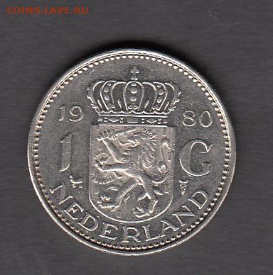 Голландия 1980 1 гульден в блеске до 11 12 - 68