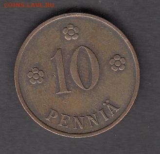 Финляндия 1937 10 пенни до 11 12 - 15