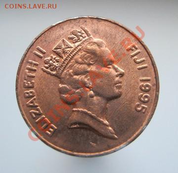 **ЭКЗОТИКА** ОСТРОВА ФИДЖИ 2 цента 1995 UNC БЛЕСК С 1 РУБЛЯ - 132
