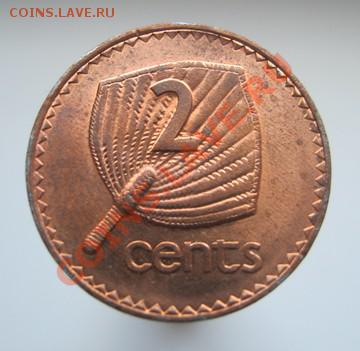 **ЭКЗОТИКА** ОСТРОВА ФИДЖИ 2 цента 1995 UNC БЛЕСК С 1 РУБЛЯ - 131