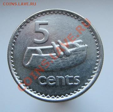 **ЭКЗОТИКА** ОСТРОВА ФИДЖИ 5 центов 1999 UNC БЛЕСК С 1 РУБЛЯ - 133