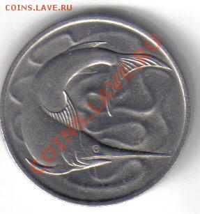 Сингапур 20 центов 1969 рыба-меч до 9.08 21.00мск - Сингапур 20 центов 1969-1
