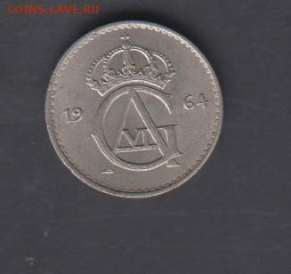 Швеция 1964 25 эре в блеске до 25 12 - 176а