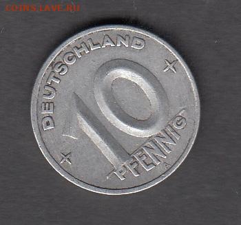 Германия 1949 10 пфеннигов  до 25 01 - 3а