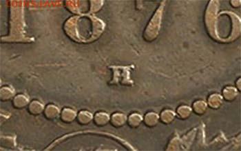 Канада. Монеты периода правления королевы Виктории 1858-1901 - image-error-1-cent-1876-h