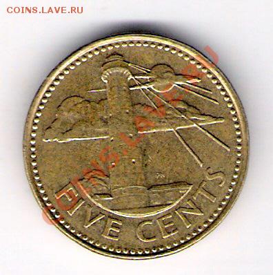 5 центов Барбадос 2005, до 19.08.2011 22-00 мск. - сканирование0130
