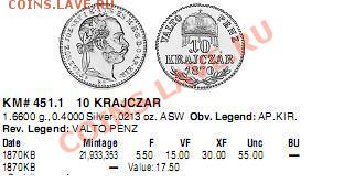 монета 1870 г. определение. - 10kr.JPG