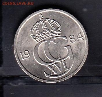 Швеция 1984 50 оре без оборота до 22 05 - 82а