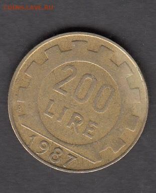 Италия 1987 200 лир с рубля до 24 05 - 276