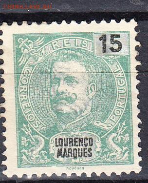 Колонии Порт.Мозамбик 1898  1м надпечатка 15 до 10 09 - 193