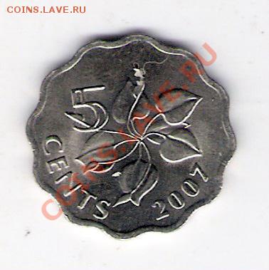 СВАЗИЛЕНД 5 центов 2007, до 23.09.11 22-00мск. - сканирование0113