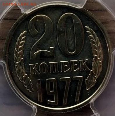 СССР.1977.20 копеек. Proof-like. PS63 PCGS. До 29.10 в 22.00 - IMG_20201019_091455