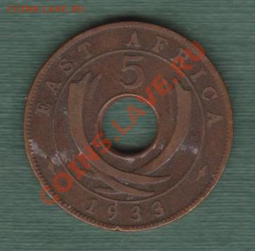 Британская Восточная Африка, 5 Центов 1933 (25.09) - e13