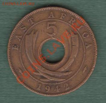 Британская Восточная Африка, 5 Центов 1942 (25.09) - e15