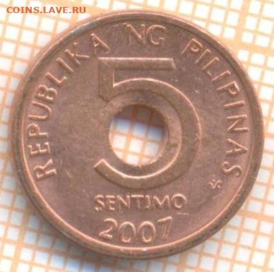 Филиппины 5 сентимо 2007 г., до 05.11.2020 г. 22.00 по Москв - Филиппины 5 сентимо 2007 2158