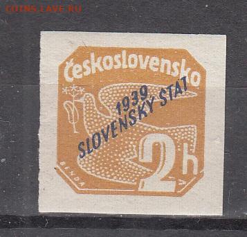 Словакия 1939 1м * 2г  надпечатка до 07 11 - 420