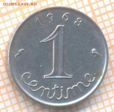 Франция 1 сантим 1968 г., до 09.11.2020 г. 22.00 по Москве - Франция 1 сантим 1968 2186