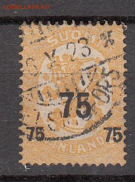 Финляндия 1921 1м надпечатка 75 до 24 02 - 24