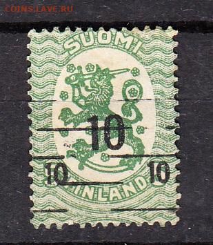 Финляндия 1919 1м надпечатка 10 до 24 02 - 25