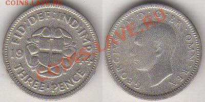 Великобритания 3 пенса 1944 до 12 октября 2011 21-00 - Великобритания 3 пенса 1944