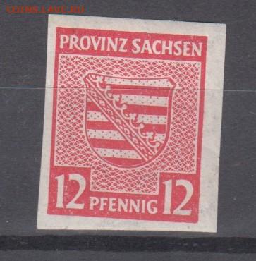 Германия Сов зона Sachsen 1945 1м **12пф до 16 10 - 129
