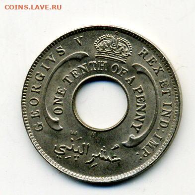 10 пенни 1919г Зап Африка UNC ! - File1222