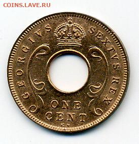 Восточная Африка 1952г 1 цент UNC - File0819