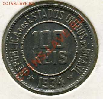 Re: ПРОДАЮ ИНОСТРАННЫЕ МОНЕТЫ В ХОРОШЕМ СОХРАНЕ - 100 рейс 1934.JPEG