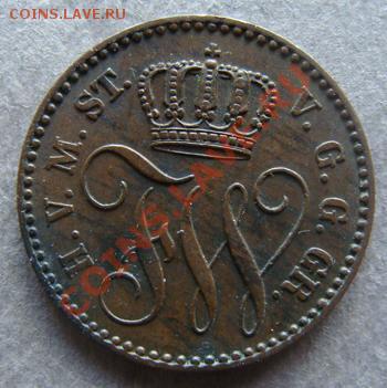 - Германия -Мекленбург-Стрелиц 3 Пф 1864-до 26.10.11 22.00 М - Coin1128(2)