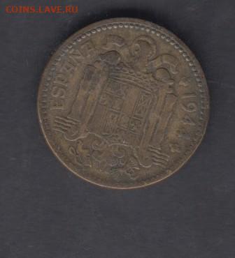 Испания 1944 1 песета до 22 07 - 274а