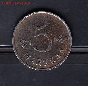 Финляндия 1953 5 марок до 26 07 - 51