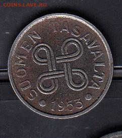 Финляндия 1953 5 марок до 26 07 - 51а