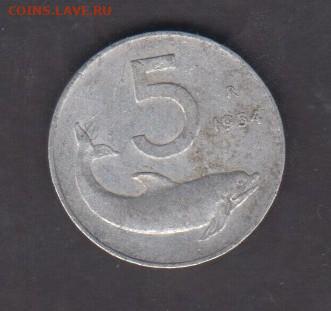 Италия 1954 5 лир дельфин до 30 07 - 280