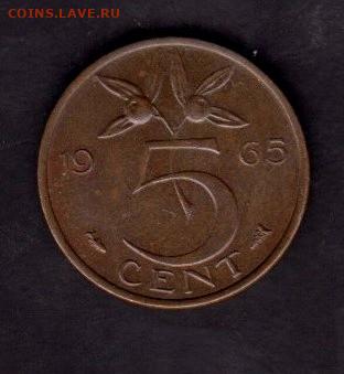 Голландия 1965 5 центов без оборота до 30 07 - 291